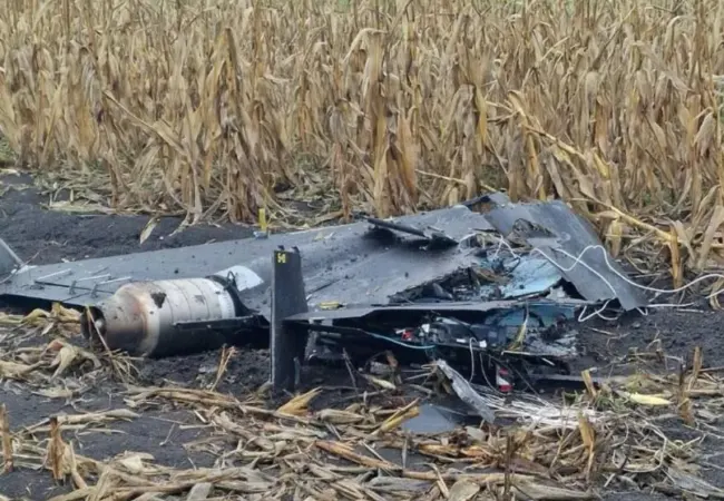 Дрон упал в Молдове возле жилого дома в селе Киштелница Теленештского района 23 октября 2026 года