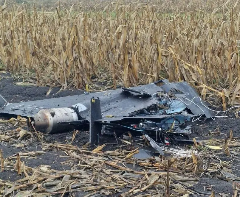 Дрон упал в Молдове возле жилого дома в селе Киштелница Теленештского района 23 октября 2026 года